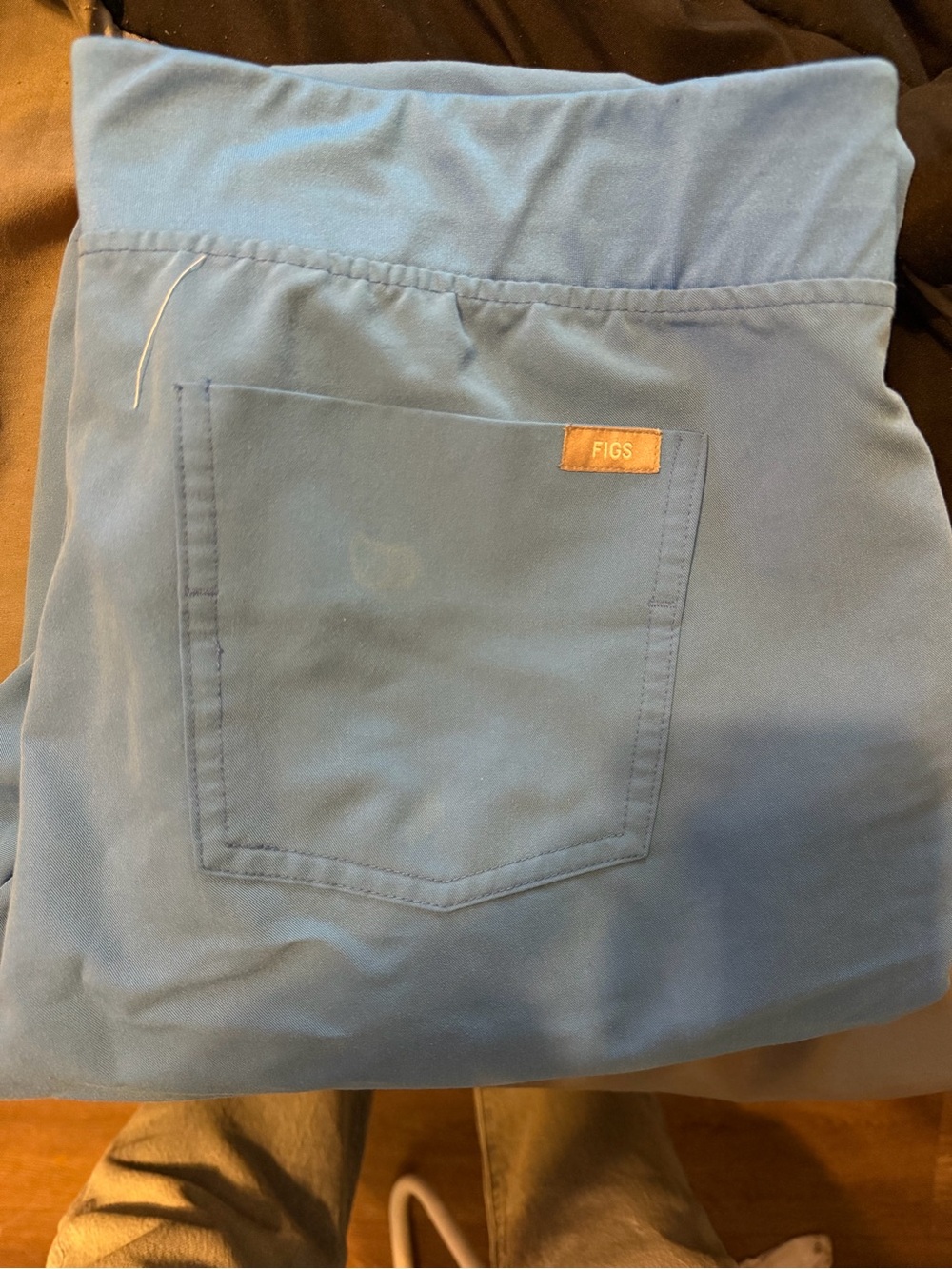 FIGS Slate Blue Scrub Jogger Pants with Patch Pocket